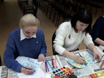 Рождественский ангел - занятия нейрографикой в Центральной библиотеке Березники