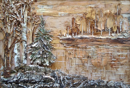 Выставка уникальных рельефных картин из бересты Миловановой Галины Павловны