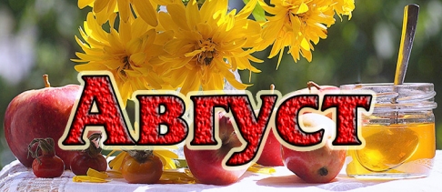 Программа мероприятий на август 2019 г