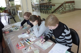Занятия рисованием для взрослых в библиотеке. Березники