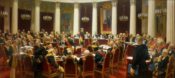 И. Е. Репин. «Юбилейное заседание государственного совета». 1903