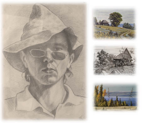 Экспозиция работ самобытного живописца Юрия Владимировича Воскобойникова